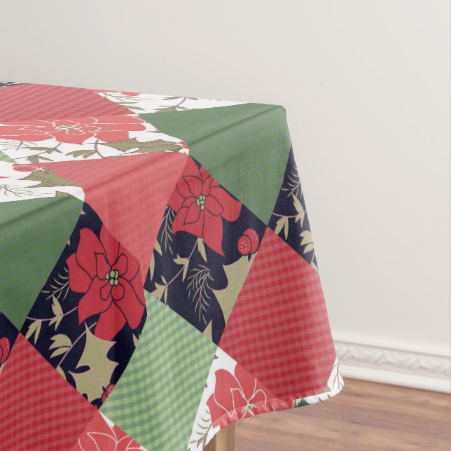 Seamless Christmas patchwork patches pattern geome Tablecloth (In Situ)