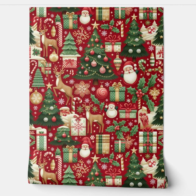 Seamless CHRISTMAS Wallpaper (Unrolling)