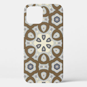 Seamless circular vintage pattern. Coloured decora iPhone 12 Case