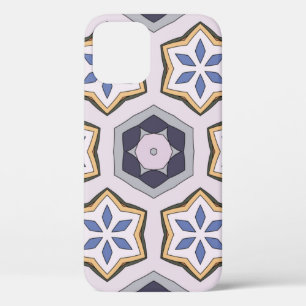 Seamless circular vintage pattern. Coloured decora iPhone 12 Case