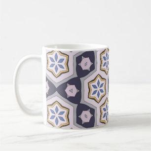 Seamless circular vintage pattern. Coloured decora Coffee Mug