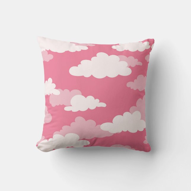 Seamless cloud sky, vintage texture. cushion (Front)