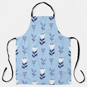 Seamless colorful floral pattern with wild flowers apron