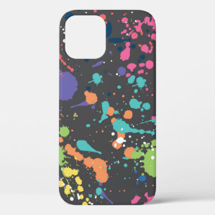 Seamless coloured grunge pattern with watercolor s iPhone 12 case
