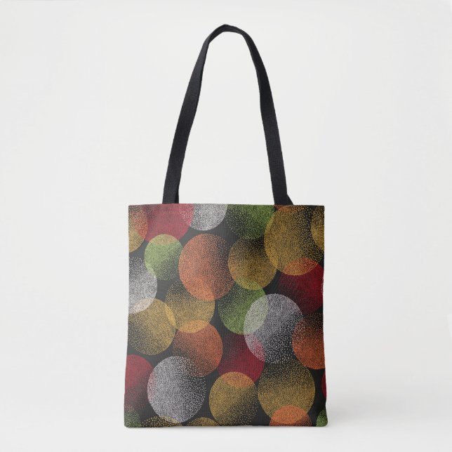 Seamless colourful circles pattern. Abstract vinta Tote Bag (Front)