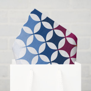Seamless colourful cross stitch pattern tissue paper