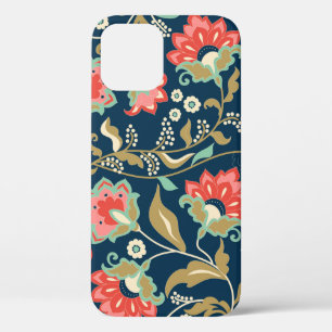 Seamless colourful floral pattern in folk style wi iPhone 12 case