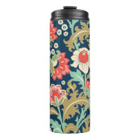 Seamless colourful floral pattern in folk style wi