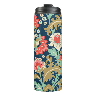 Seamless colourful floral pattern in folk style wi thermal tumbler