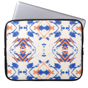  seamless colourful hipster pattern with geometric laptop sleeve