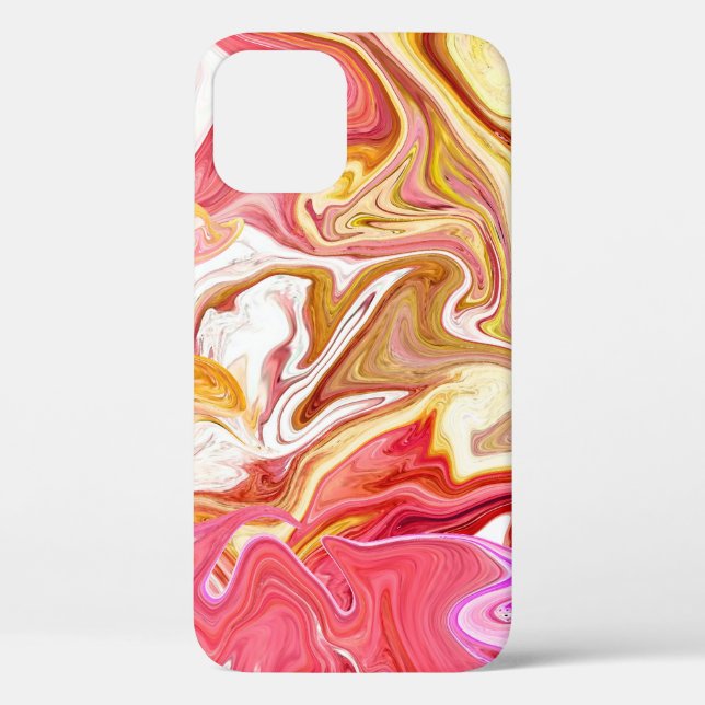 Seamless colourful marble texture, abstract patter Case-Mate iPhone case (Back)