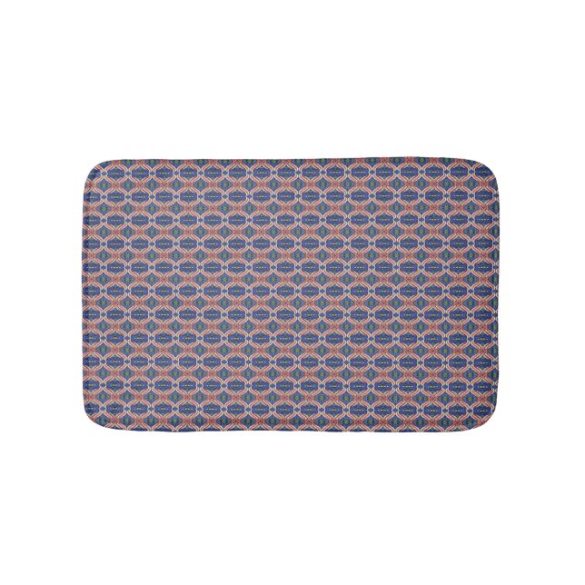 Seamless colourful pattern bath mat (Front)