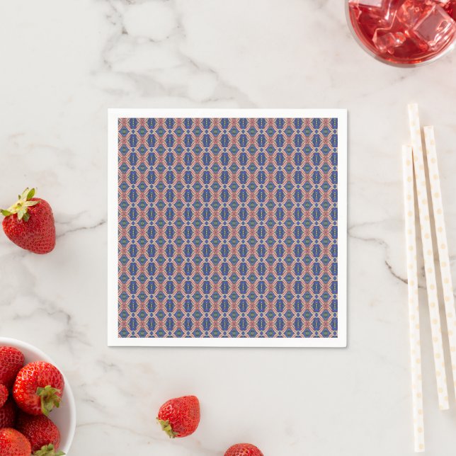 Seamless colourful pattern napkin (Insitu)
