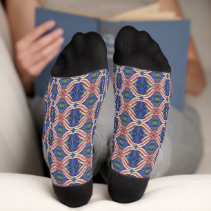 Seamless colourful pattern socks
