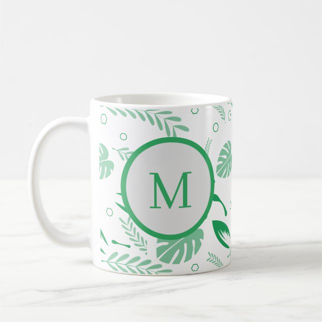Seamless Colourful Summer Patterns-Floral-Custom Coffee Mug (Left)