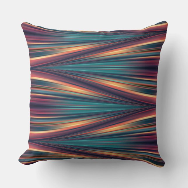 Seamless colours flow pattern on throw pillow (Front)