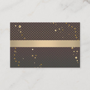 Seamless confetti circles brown chocolate cacao pe business card