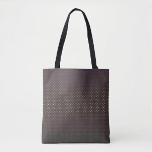 Seamless confetti circles brown chocolate cacao pe tote bag