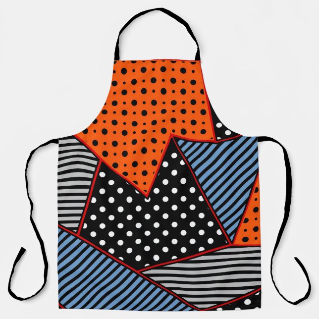 seamless creative pattern with geometric compositi apron (Front)