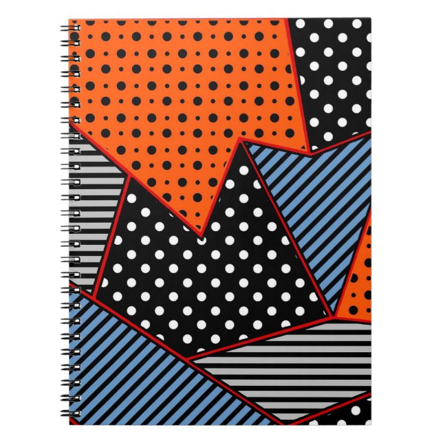 seamless creative pattern with geometric compositi notebook (Front)