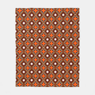 Seamless creative pattern with hand draw geometric fleece blanket