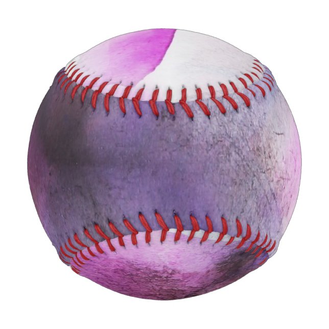 seamless cubism purple abstract art baseball (Front)