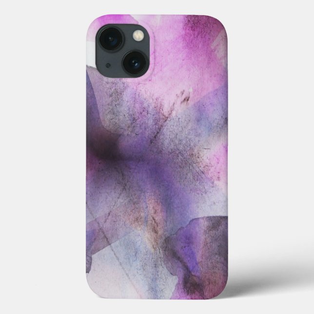 seamless cubism purple abstract art Case-Mate iPhone case (Back)