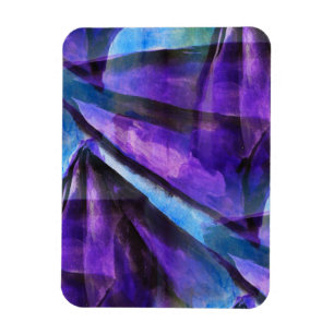 seamless cubism purple, blue abstract art magnet
