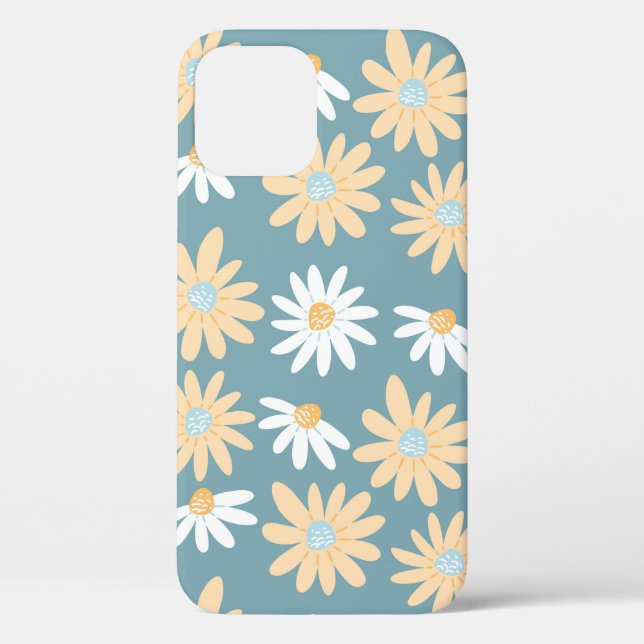 Seamless daisies pattern in small naive wild flowe Case-Mate iPhone case (Back)