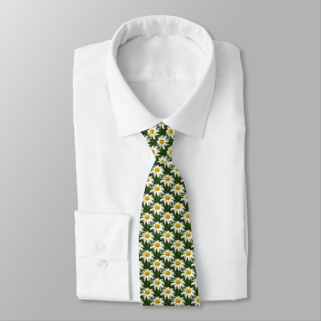 Seamless Daisies Tie (Tied)
