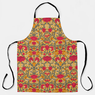 seamless damask paisley pattern apron
