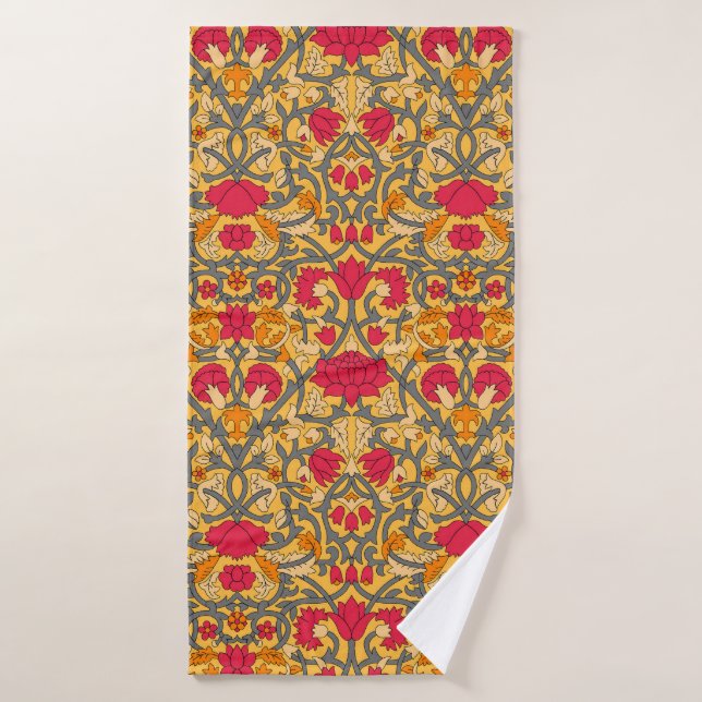 seamless damask paisley pattern bath towel (Bath Towel)