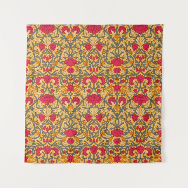 seamless damask paisley pattern tapestry (Front)