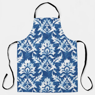 Seamless damask pattern apron