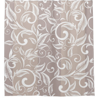 Seamless damask pattern. Vintage ornament. pattern Shower Curtain