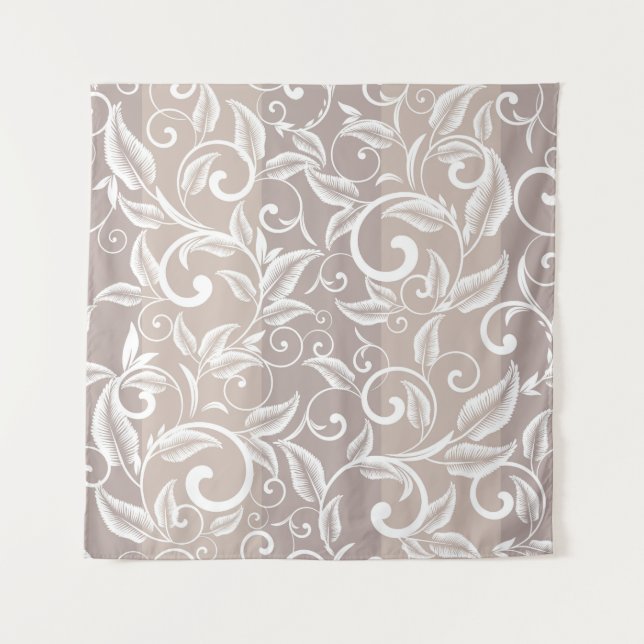 Seamless damask pattern. Vintage ornament. pattern Tapestry (Front)