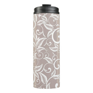 Seamless damask pattern. Vintage ornament. pattern Thermal Tumbler