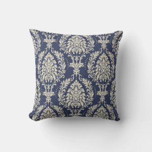Seamless damask wallpaper. Seamless vintage patter Cushion