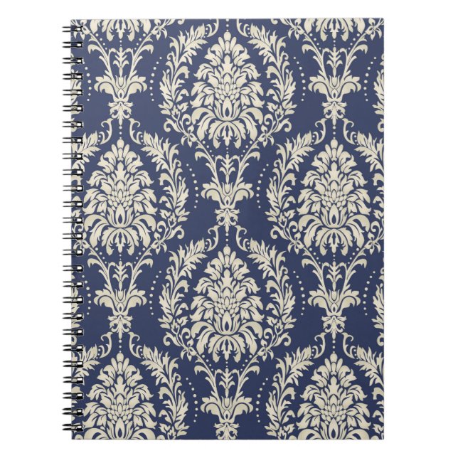 Seamless damask wallpaper. Seamless vintage patter Notebook (Front)