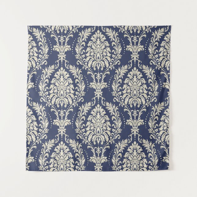 Seamless damask wallpaper. Seamless vintage patter Tapestry (Front)