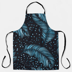 Seamless dark feather texture, abstract vintage. apron