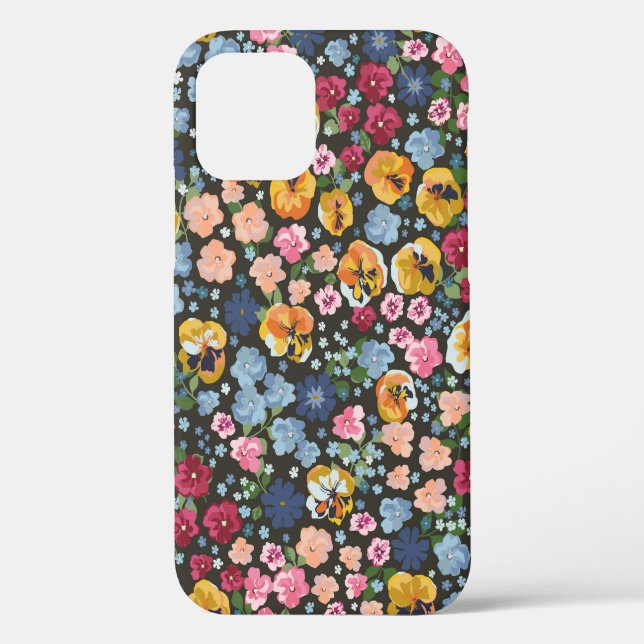 Seamless decorative elegant pattern with cute flow Case-Mate iPhone case (Back)
