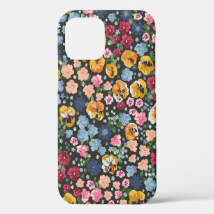 Seamless decorative elegant pattern with cute flow iPhone 12 case