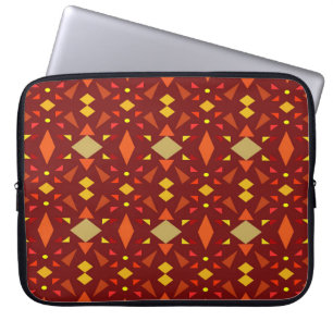 Seamless decorative geometric mosaic ornament patt laptop sleeve