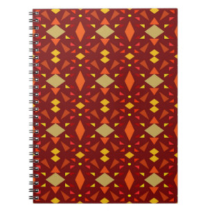 Seamless decorative geometric mosaic ornament patt notebook