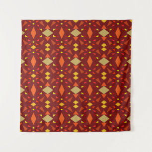 Seamless decorative geometric mosaic ornament patt tapestry