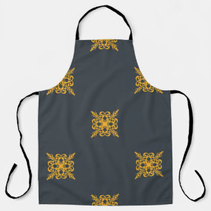 Seamless decorative vintage pattern with elegant o apron