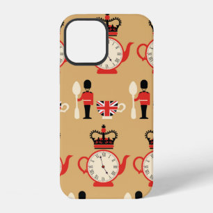 seamless english tea time pattern iPhone 12 case