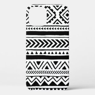 Seamless ethnic and tribal pattern. Handmade. Hori iPhone 12 Case