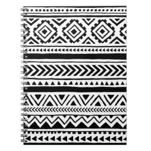 Seamless ethnic and tribal pattern. Handmade. Hori Notebook